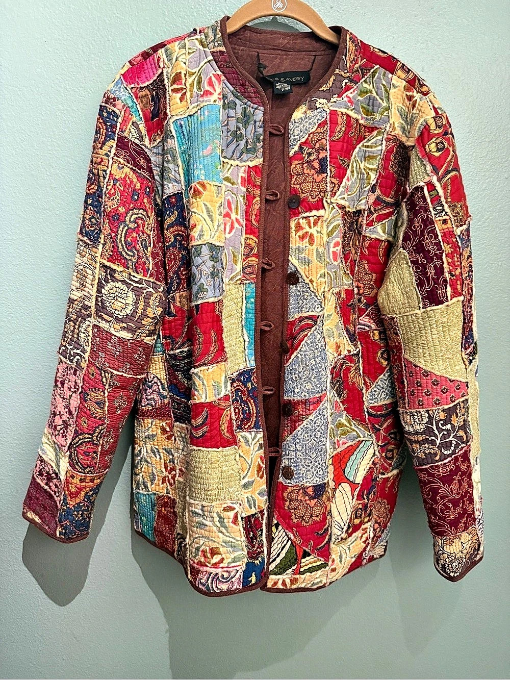 Alexis Saverý Women's Patchwork Cotton Jacket Size Large